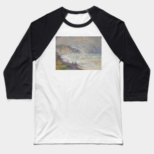 Heavy Sea at Pourville by Claude Monet Baseball T-Shirt